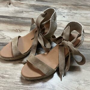 Maypol Tan Espadrille Sandals for Women